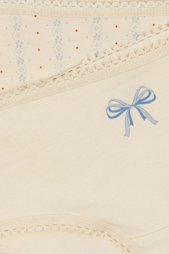 Fete Konges Sløjd chiloți copii BASIC 2 PACK GIRL UNDERPANTS GOTS 2-pack KS102257 bej