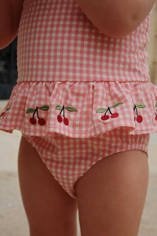 Konges Sløjd costum de baie dintr-o bucată pentru copii SOLINE SWIMSUIT roz KS102494