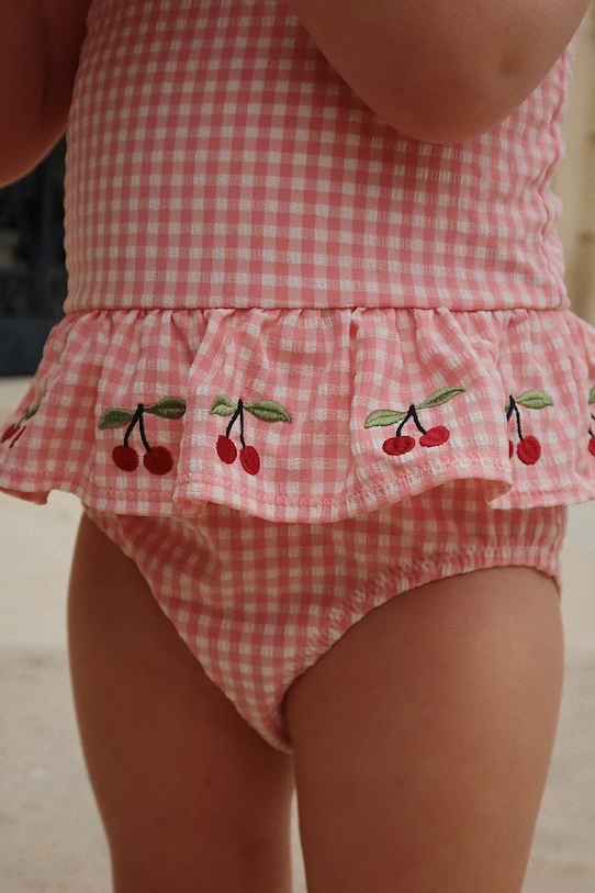 Konges Sløjd jednoczęściowy strój kąpielowy dziecięcy SOLINE SWIMSUIT różowy KS102494