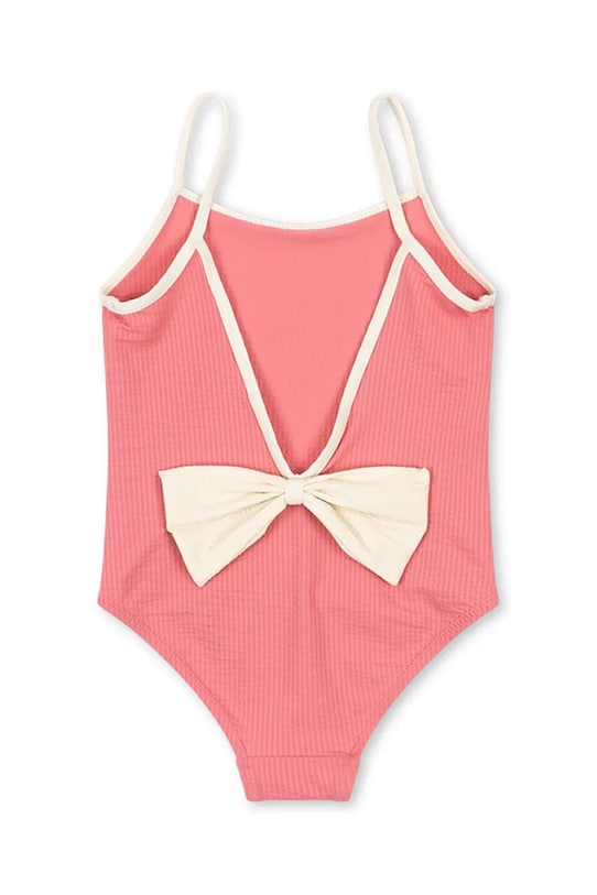 Konges Sløjd costum de baie dintr-o bucată pentru copii BOWIE SWIMSUIT moale roz KS102499