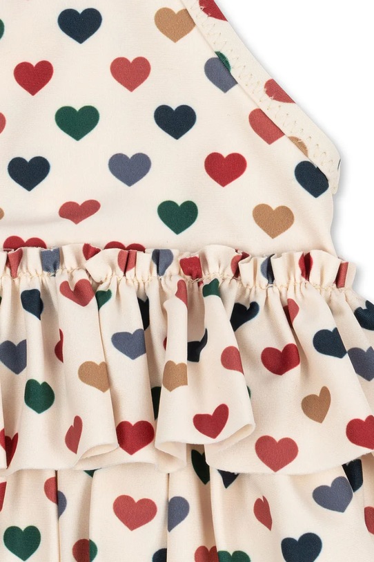 Dvoudílné dětské plavky Konges Sløjd MANUCA FRILL BIKINI GRS KS102510 béžová SS25