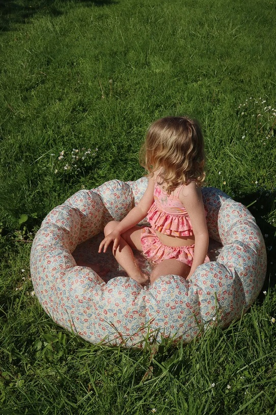 Dvoudílné dětské plavky Konges Sløjd MANUCA FRILL BIKINI GRS KS102510