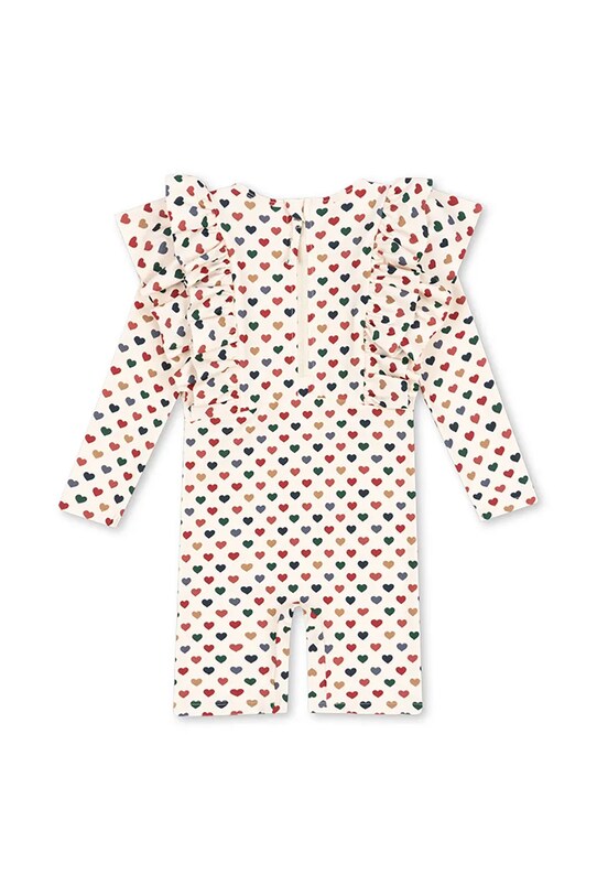 Konges Sløjd costum de baie pentru copii MANUCA FRILL ONESIE GRS KS102511 bej SS25