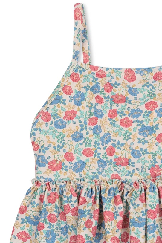 Dziewczynka Konges Sløjd jednoczęściowy strój kąpielowy dziecięcy MANUCA FRILL SWIMSUIT GRS KS102513 multicolor