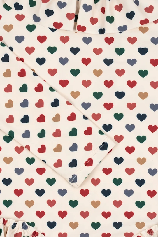 Konges Sløjd jednoczęściowy strój kąpielowy dziecięcy MANUCA LS SWIMSUIT GRS beżowy KS102514