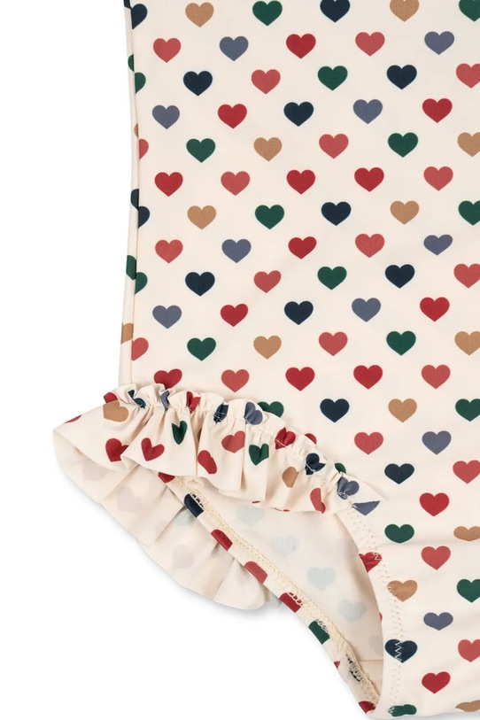 Konges Sløjd jednoczęściowy strój kąpielowy dziecięcy MANUCA LS SWIMSUIT GRS KS102514 beżowy