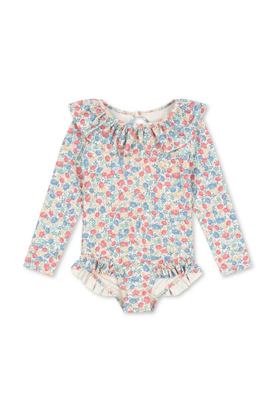 Konges Sløjd costum de baie dintr-o bucată pentru copii MANUCA LS SWIMSUIT GRS KS102514 albastru SS25