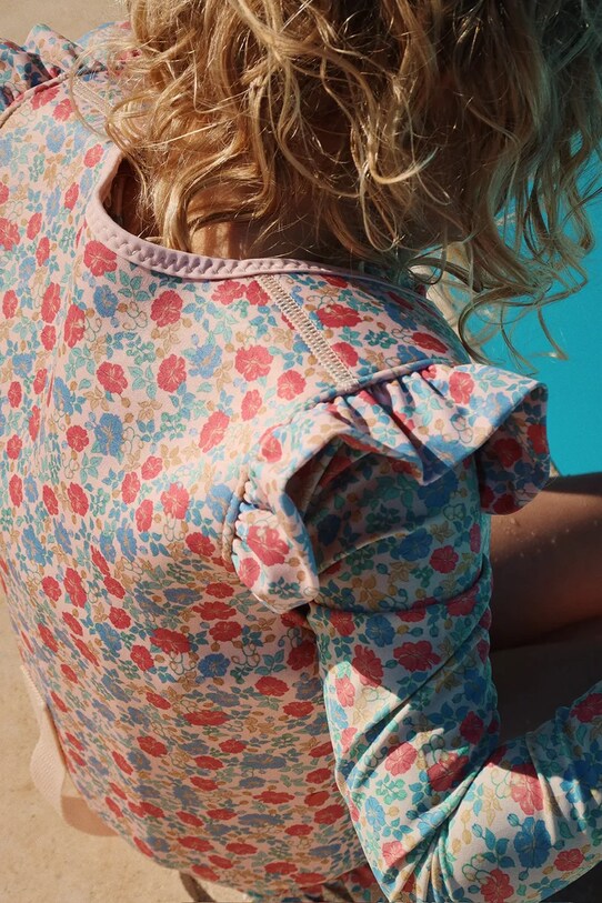 Konges Sløjd costum de baie dintr-o bucată pentru copii MANUCA LS SWIMSUIT GRS KS102514