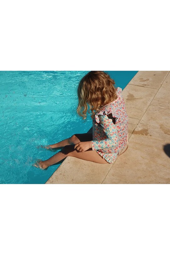 Konges Sløjd costum de baie dintr-o bucată pentru copii MANUCA LS SWIMSUIT GRS KS102514