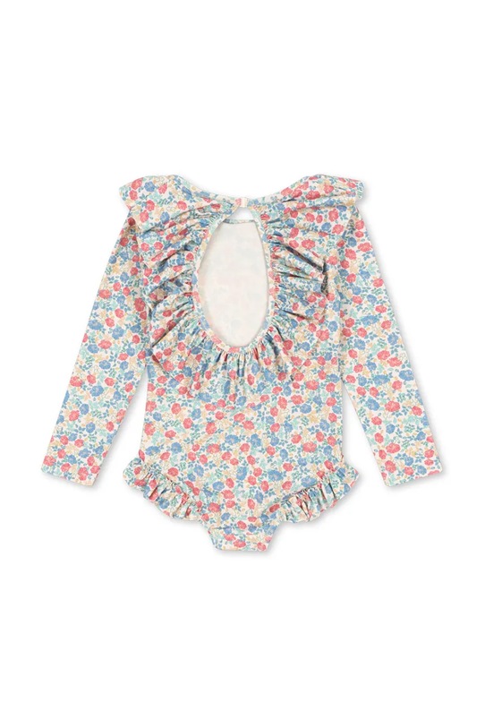 Dziewczynka Konges Sløjd jednoczęściowy strój kąpielowy dziecięcy MANUCA LS SWIMSUIT GRS KS102514 niebieski