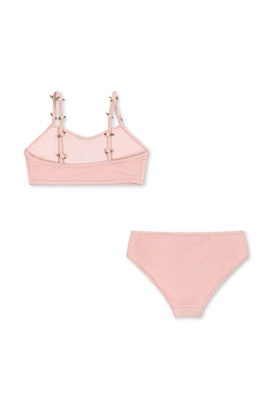 Konges Sløjd costum de baie pentru copii din două piese FLEURI BIKINI KS102629 roz SS25