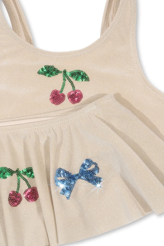 Konges Sløjd dwuczęściowy strój kąpielowy dziecięcy BEATRICE BIKINI beżowy KS102639