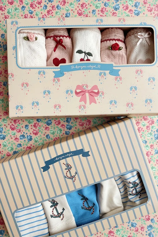 Fete Konges Sløjd chiloti copii MINNA 5 PACK GIRL UNDERPANTS GOTS 5-pack KS102816 bej