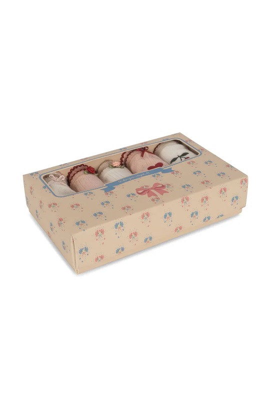 Konges Sløjd chiloti copii MINNA 5 PACK GIRL UNDERPANTS GOTS 5-pack KS102816 bej SS25