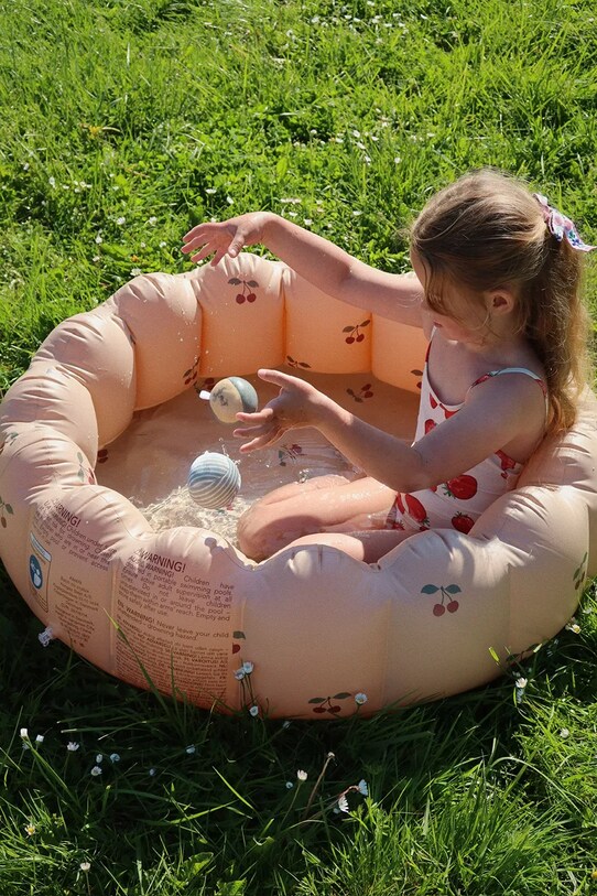 Fete Konges Sløjd costum de baie dintr-o bucată pentru copii FRAGO SWIMSUIT GRS KS102230 bej