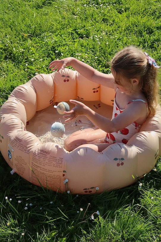 Deklice Enodelne otroške kopalke Konges Sløjd FRAGO SWIMSUIT GRS KS102230 bež