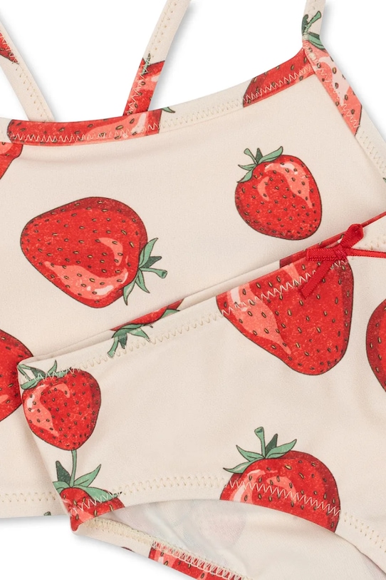 Dvodelne otroške kopalke Konges Sløjd FRAGO BIKINI GRS KS102231 bež SS25