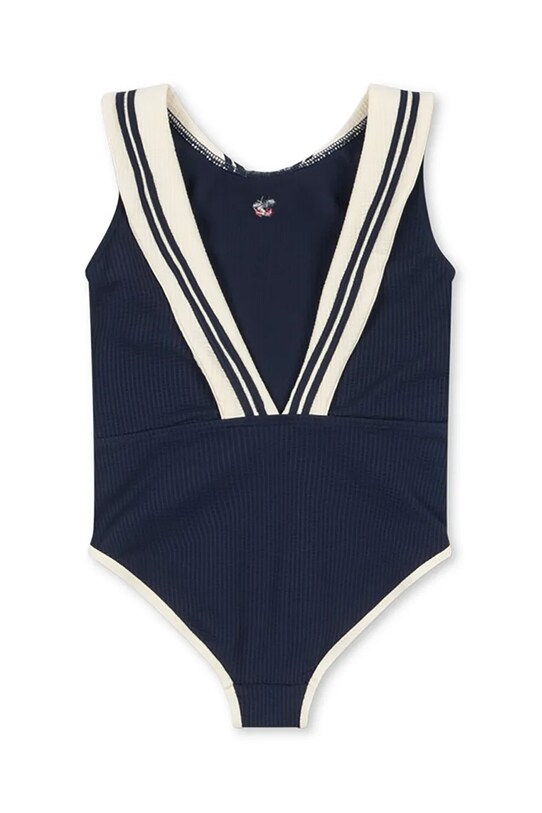 Deklice Enodelne otroške kopalke Konges Sløjd SAILOR SWIMSUIT KS102632 mornarsko modra
