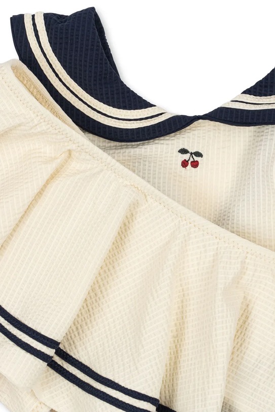 Djevojčice Dječji dvodijelni kupaći kostim Konges Sløjd SAILOR BIKINI KS102636 bež