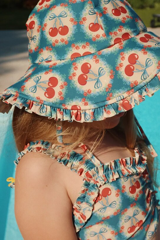Konges Sløjd costum de baie pentru copii din două piese MAYA BIKINI GRS KS102678 albastru