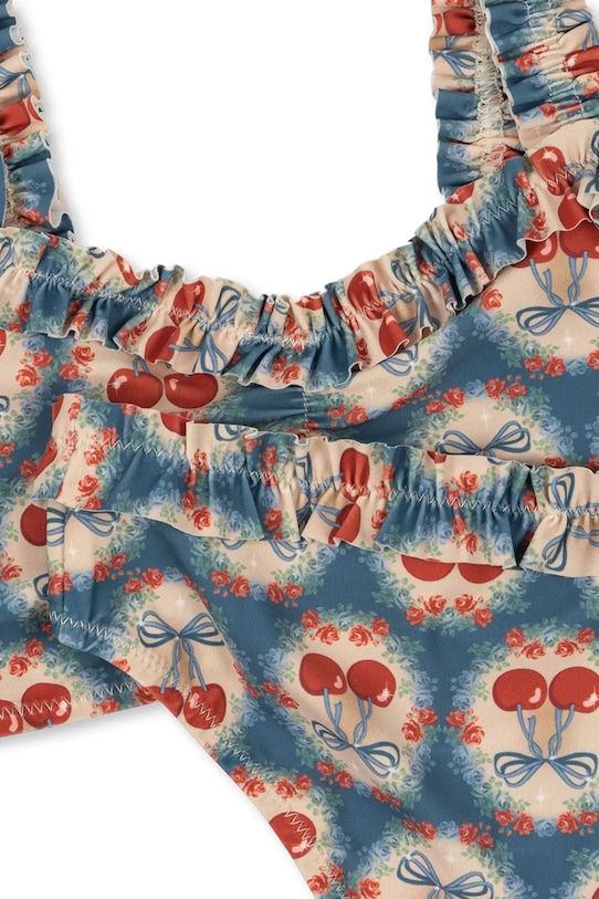 Konges Sløjd dwuczęściowy strój kąpielowy dziecięcy MAYA BIKINI GRS KS102678 niebieski SS25