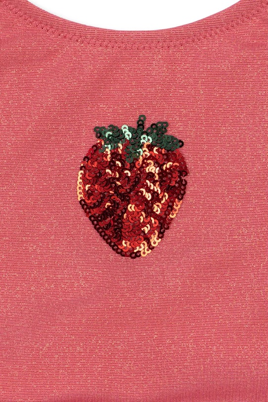 Dziewczynka Konges Sløjd jednoczęściowy strój kąpielowy dziecięcy AMANDINE SWIMSUIT KS102688 różowy