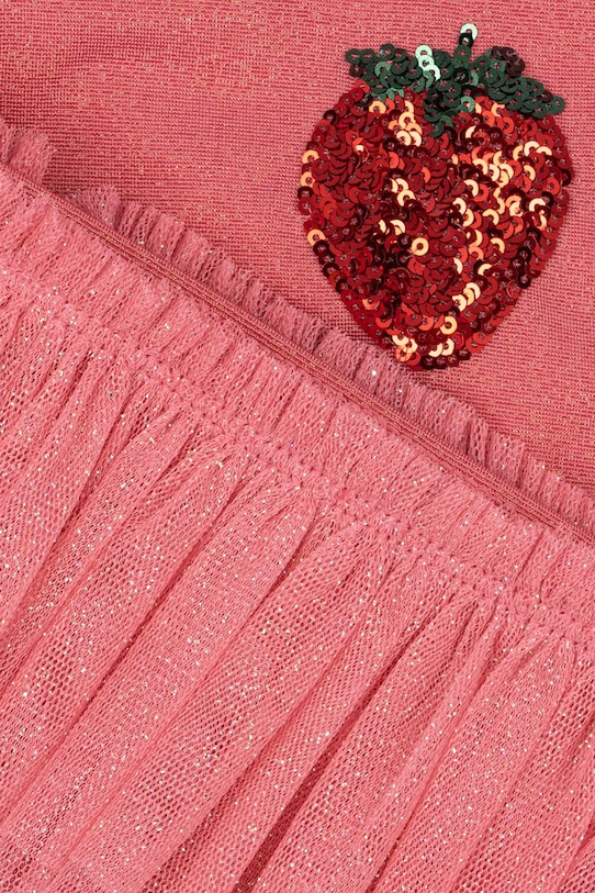 Fete Konges Sløjd costum de baie pentru copii din două piese AMANDINE BIKINI KS102689 roz