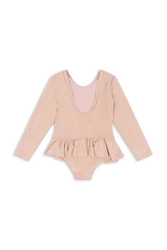 Fete Konges Sløjd costum de baie dintr-o bucată pentru copii JADE LS SWIMSUIT KS103040 bej
