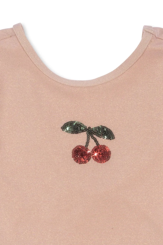 Konges Sløjd jednoczęściowy strój kąpielowy dziecięcy JADE LS SWIMSUIT beżowy KS103040