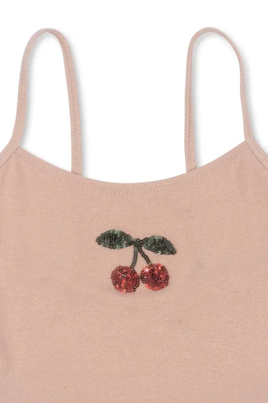 Konges Sløjd costum de baie dintr-o bucată pentru copii JADE SWIMSUIT bej KS103043