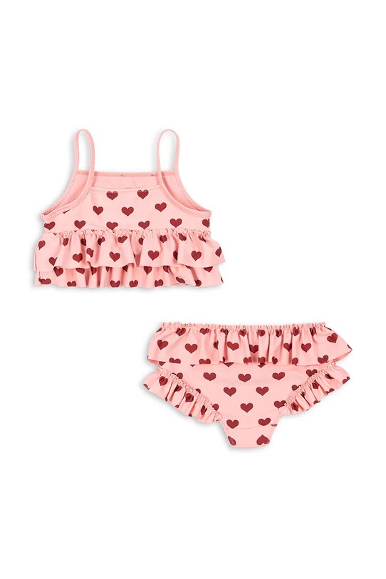Роздільний дитячий купальник Konges Sløjd MANUCA FRILL BIKINI GRS KS103261 рожевий SS25