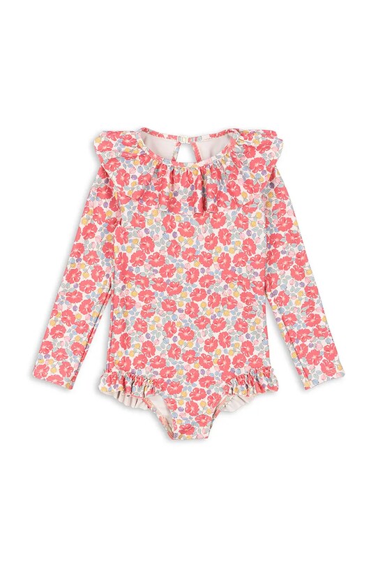 Konges Sløjd jednoczęściowy strój kąpielowy dziecięcy MANUCA LS SWIMSUIT GRS miękka różowy KS103263