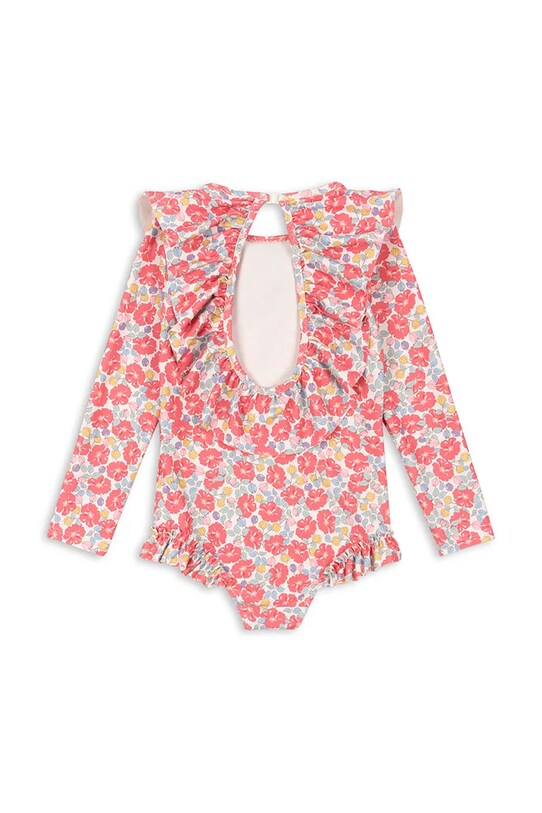 Konges Sløjd costum de baie dintr-o bucată pentru copii MANUCA LS SWIMSUIT GRS KS103263 roz SS25