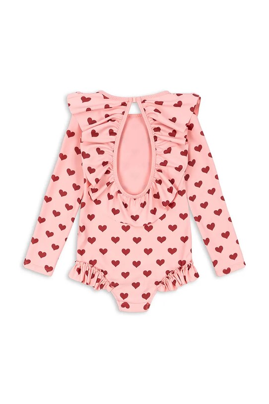 Konges Sløjd jednoczęściowy strój kąpielowy dziecięcy MANUCA LS SWIMSUIT GRS KS103263 różowy SS25