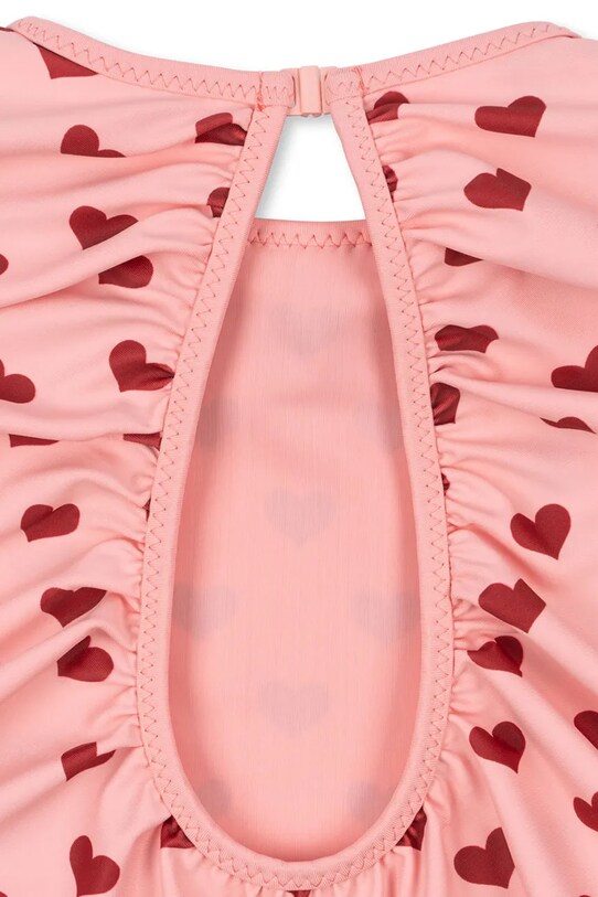 Dziewczynka Konges Sløjd jednoczęściowy strój kąpielowy dziecięcy MANUCA LS SWIMSUIT GRS KS103263 różowy