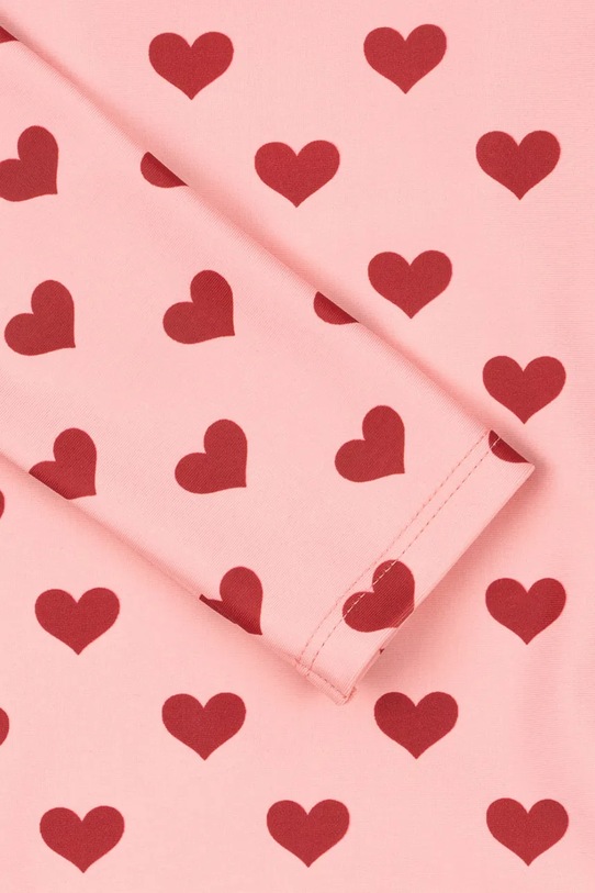 Konges Sløjd jednoczęściowy strój kąpielowy dziecięcy MANUCA LS SWIMSUIT GRS różowy KS103263