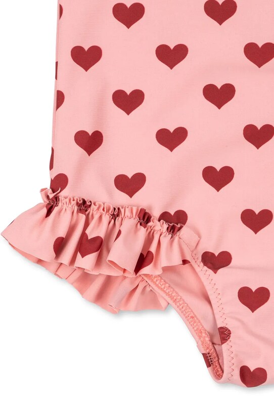 Konges Sløjd jednoczęściowy strój kąpielowy dziecięcy MANUCA LS SWIMSUIT GRS KS103263 różowy