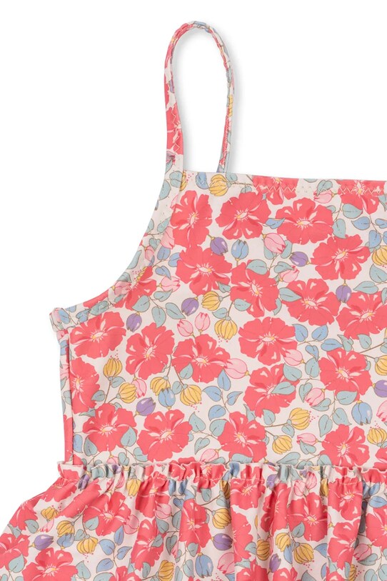 Fete Konges Sløjd costum de baie dintr-o bucată pentru copii MANUCA FRILL SWIMSUIT GRS KS103264 roz