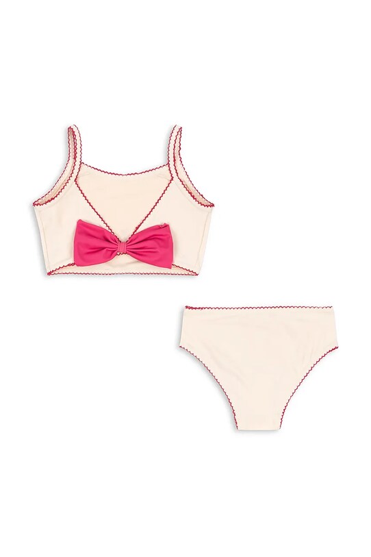 Konges Sløjd costum de baie pentru copii din două piese KITTY BIKINI GRS KS103273 bej SS25