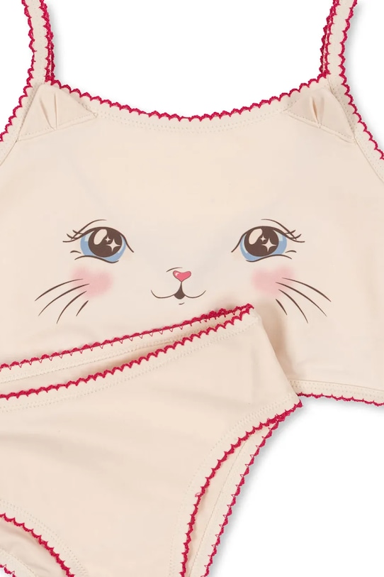Роздільний дитячий купальник Konges Sløjd KITTY BIKINI GRS бежевий KS103273