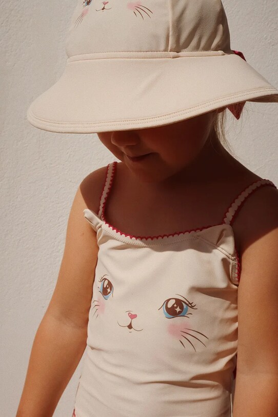 Konges Sløjd costum de baie dintr-o bucată pentru copii KITTY SWIMSUIT GRS KS103274