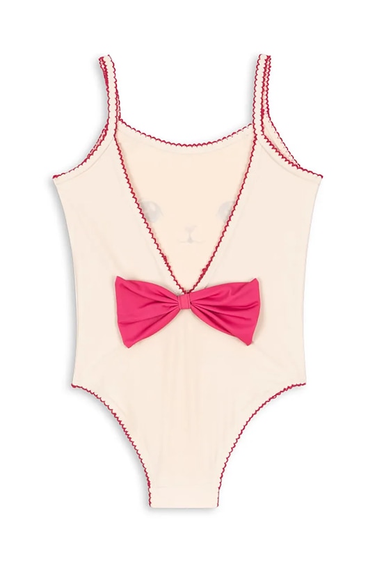 Fete Konges Sløjd costum de baie dintr-o bucată pentru copii KITTY SWIMSUIT GRS KS103274 bej