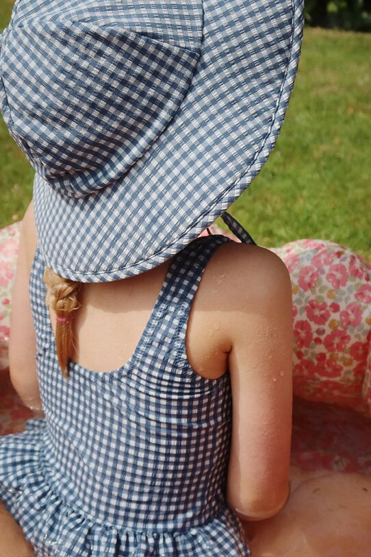 Konges Sløjd costum de baie dintr-o bucată pentru copii SOLINE SWIMSUIT KS103334 albastru