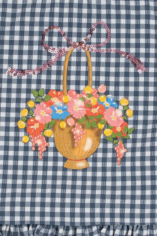 Девочка Детский слитный купальник Konges Sløjd SOLINE SWIMSUIT KS103334 голубой