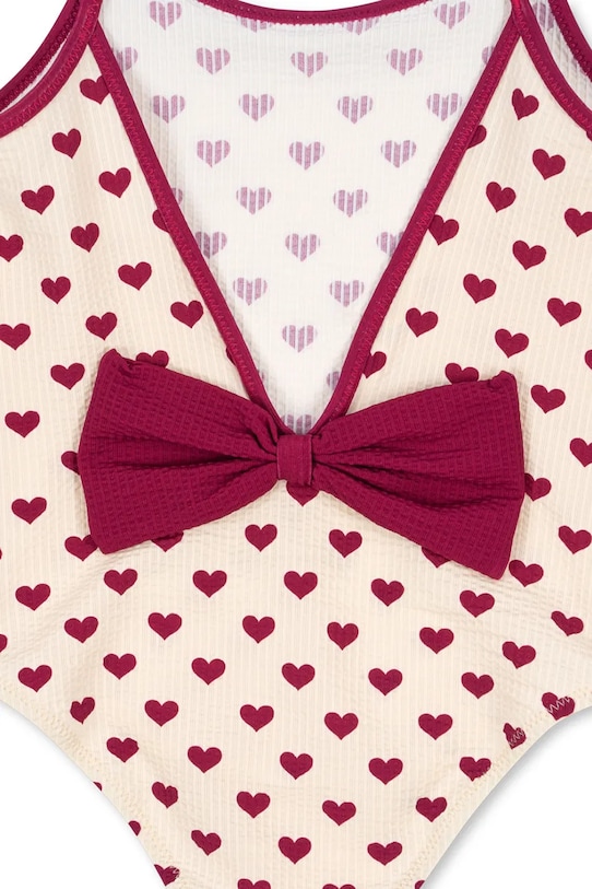 Konges Sløjd costum de baie dintr-o bucată pentru copii BOWIE SWIMSUIT bej KS103342