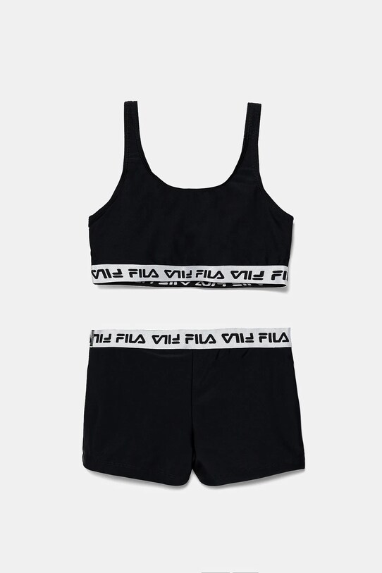 Dječji dvodijelni kupaći kostim Fila STETTFELD FAT0687 crna SS25