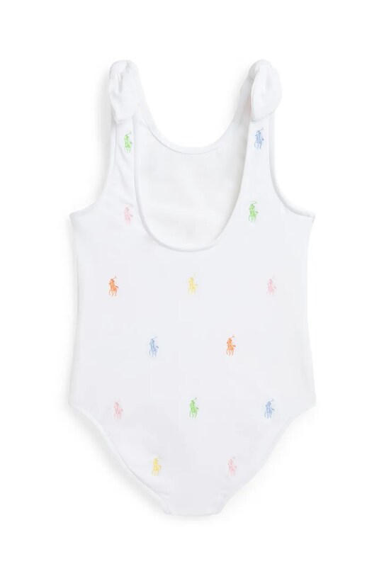 Jednodielne detské plavky Polo Ralph Lauren 312964789002 biela SS25