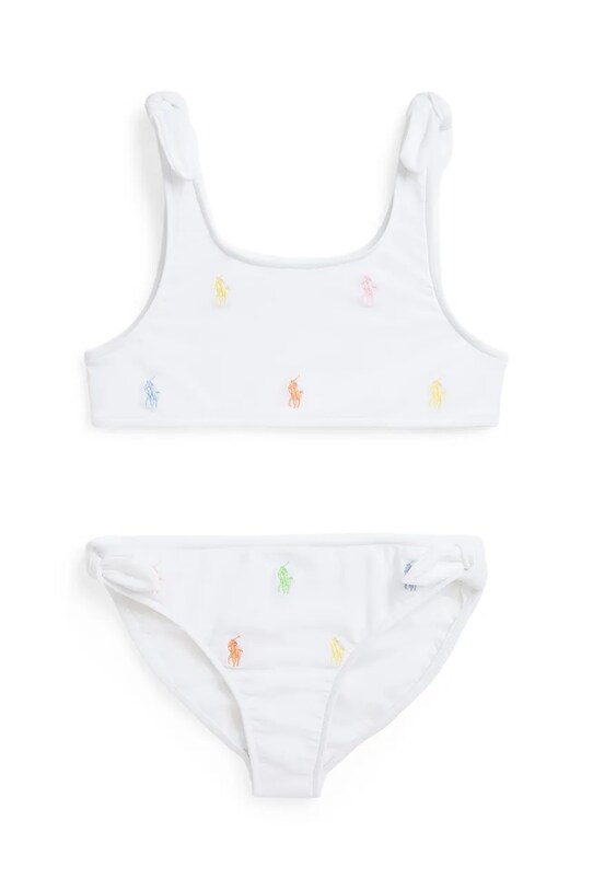 Polo Ralph Lauren kétrészes gyerek fürdőruha mintás fehér 313964790001
