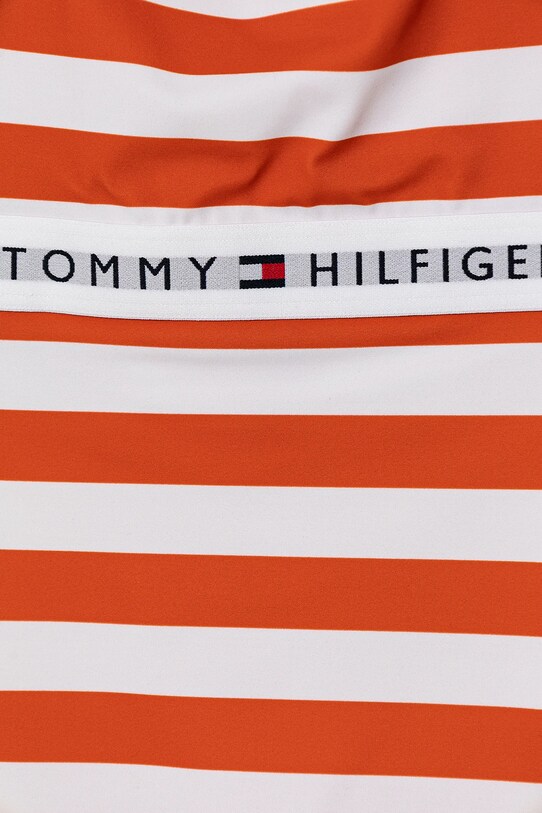 Dziewczynka Tommy Hilfiger jednoczęściowy strój kąpielowy dziecięcy UG0UG00790.PPYA pomarańczowy