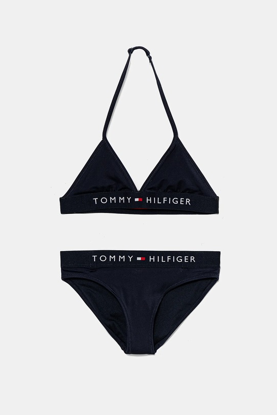 Dvojdielne detské plavky Tommy Hilfiger bez kostíc tmavomodrá UG0UG00799.PPYA